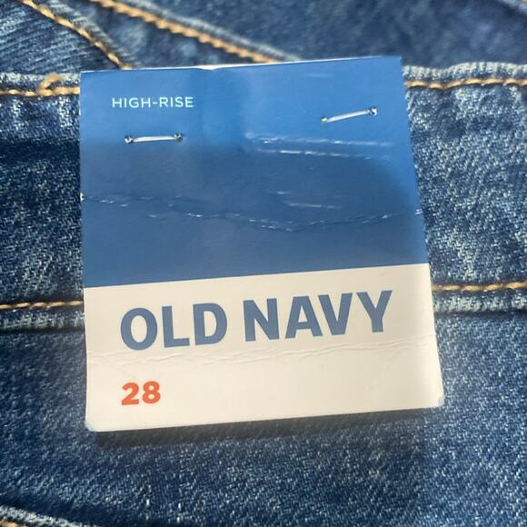 Old Navy Scottie high Waisted button front mini Jean skirt - Picture 9 of 12